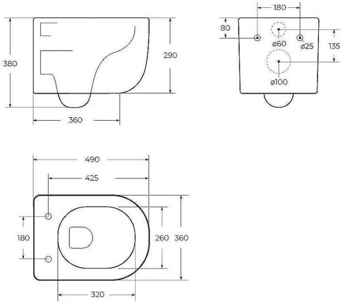 Унитаз BelBagno Soft-Tor BB084CH-TOR подвесной без сиденья