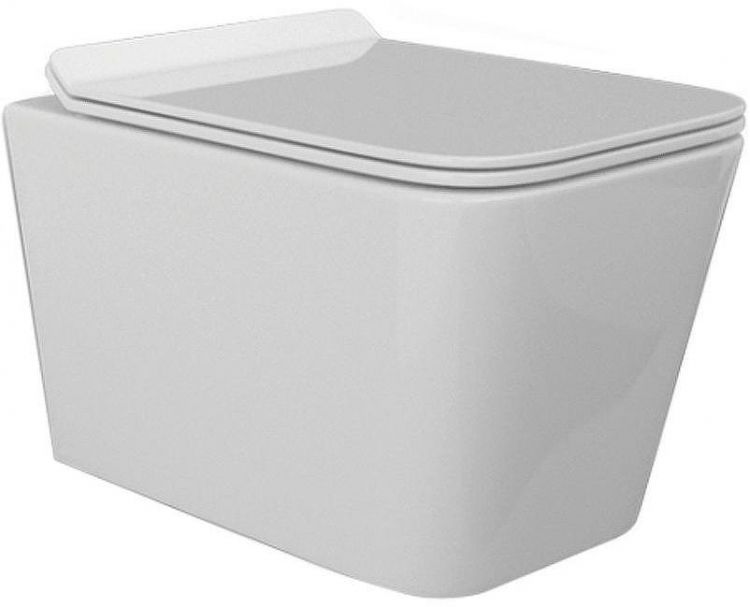 Унитаз beWash Kraft BKWHR005510 подвесной Белый глянец с сиденьем Микролифт Унитаз beWash Kraft BKWHR005510 подвесной Белый глянец с сиденьем Микролифт