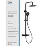 Душевая система Gid Aira L020BMND3 цвет Черный матовый
