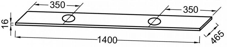 Столешница под раковину 140 см Jacob Delafon Vox EB2135-G1C, белый глянцевый Столешница под раковину 140 см Jacob Delafon Vox EB2135-G1C, белый глянцевый