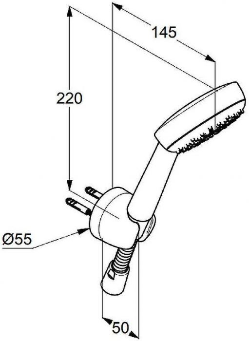Душевой гарнитур Kludi Logo 6801005-00 Хром
