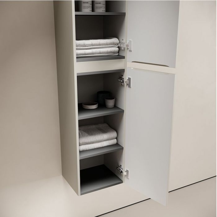 Шкаф пенал Sancos Code 35 PCD35GP подвесной цвет Серая платина