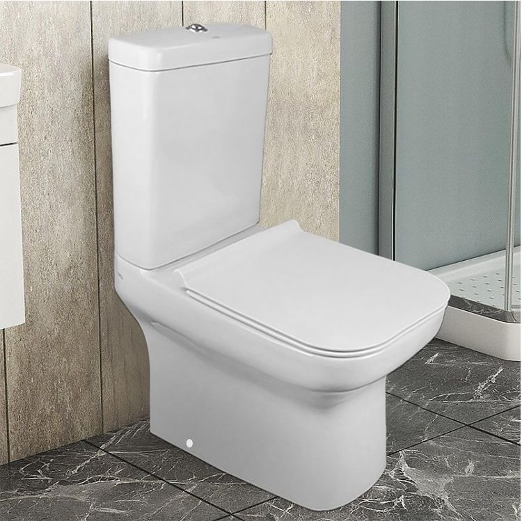 Унитаз компакт Creo Ceramique Arles AS1003+AS1002R цвет Белый с бачком и сиденьем Микролифт