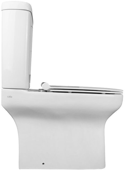 Унитаз компакт Creo Ceramique Arles AS1003+AS1002R цвет Белый с бачком и сиденьем Микролифт