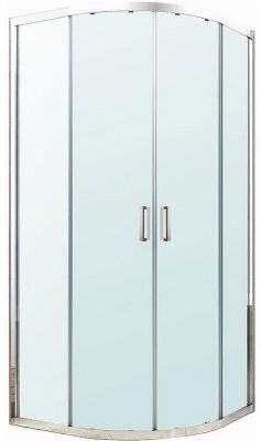Душевой уголок Berges Solo R 100х100 061120 профиль Хром сильвер стекло прозрачное