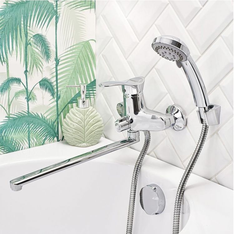 Смеситель для ванны Boou B8173-18F универсальный цвет Хром