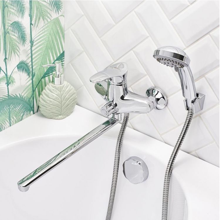 Смеситель для ванны Boou B8173-18F универсальный цвет Хром