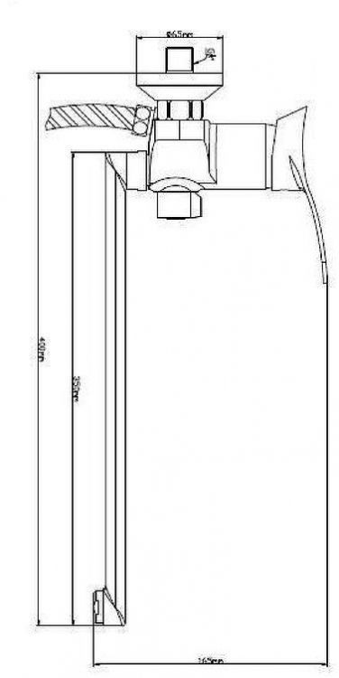 Смеситель для ванны Boou B8173-18F универсальный цвет Хром