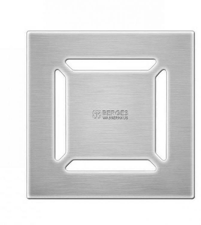 Душевой трап Berges Platz Norma 150x150 090159 с решеткой Хром матовый Душевой трап Berges Platz Norma 150x150 090159 с решеткой Хром матовый