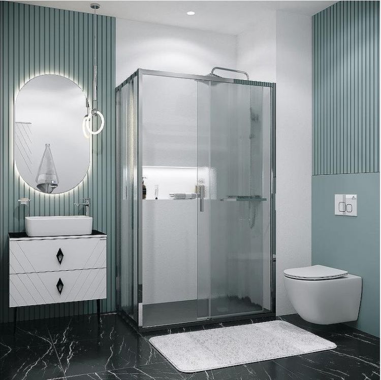 Душевой уголок Grossman Style 130х90 120.K33.05.1390.10.02 профиль Хром стекло шиншилла Душевой уголок Grossman Style 130х90 120.K33.05.1390.10.02 профиль Хром стекло шиншилла