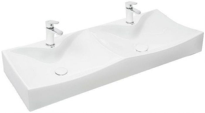 Раковина WeltWasser Elbach 2216 112 10000004587 двойная Белый глянец