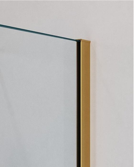 Душевой уголок Cezares Slider 110x100 SLIDER-AH-2-90/100-100/110-C-BORO профиль Брашированное золото стекло прозрачное