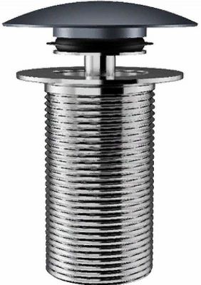 Донный клапан Creavit SF030.BSM click-clack Базальт