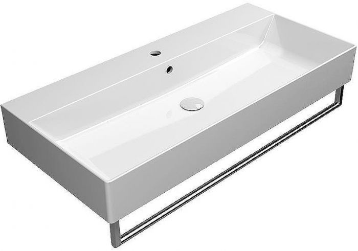 Раковина GSI Kube X 100 9423111 Белая