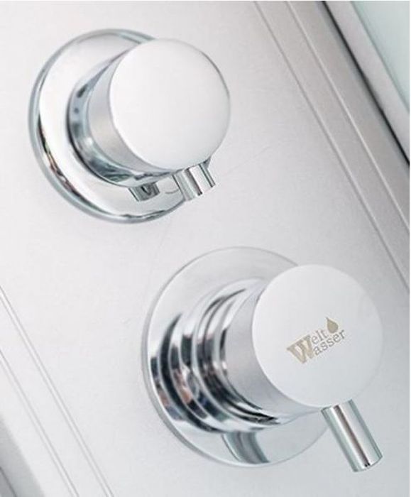 Душевая кабина WeltWasser WW500 Nesse 1002 100x100 10000003281 профиль Хром стекло прозрачное