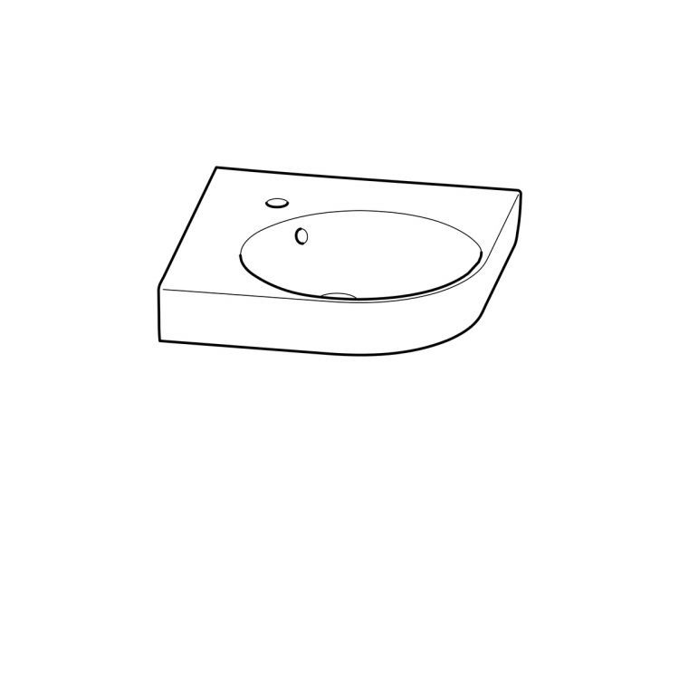 Раковина Geberit Renova Nr.1 Comprimo, 226150000 Раковина Geberit Renova Nr.1 Comprimo, 226150000