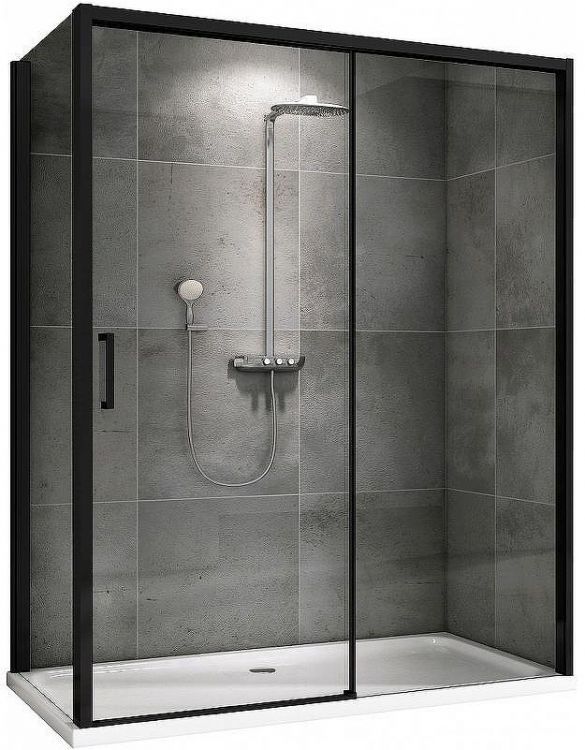 Душевой уголок Abber Komfort 150x90 AG93150B-S92B профиль Черный стекло прозрачное Душевой уголок Abber Komfort 150x90 AG93150B-S92B профиль Черный стекло прозрачное