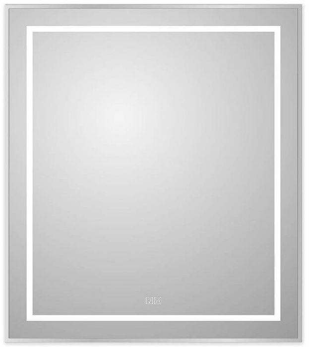 Зеркало BelBagno Kraft 70 SPC-KRAFT-700-800-LED-TCH-WARM с подсветкой Сатин с сенсорным выключателем и подогревом