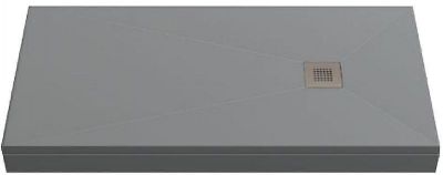 Душевой поддон из искусственного камня Creto Ares 120x80 1-0001 Серый