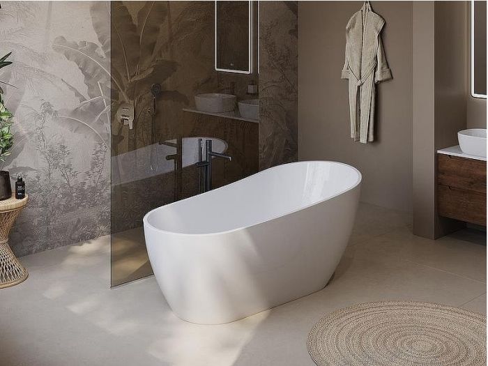 Акриловая ванна BelBagno 170x80 BB704-1700-800-K без гидромассажа