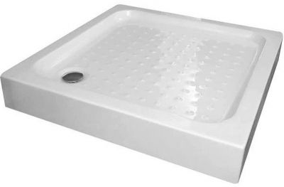 Акриловый поддон для душа Gemy 100х100х16 квадратный Белый