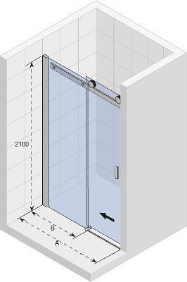 Душевая дверь RIHO BALTIC B104 980x2100 L/R, GE0070200