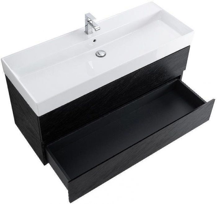 Тумба под раковину Cezares Molveno 46 120 MOLVENO 46-120-2C-SO-NR подвесная Nero