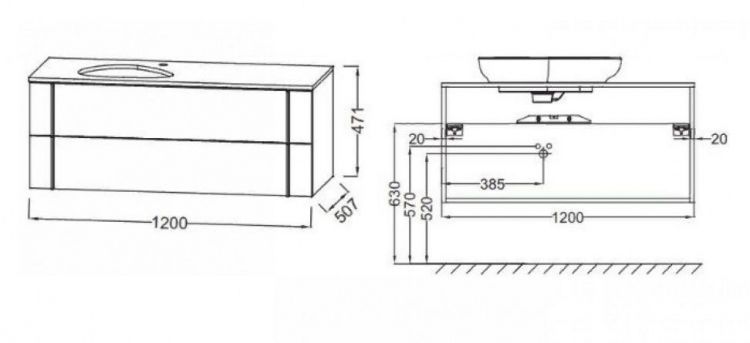 Тумба под раковину Jacob Delafon Nouvelle Vague 120 см EB3041-E16 ореховое дерево Тумба под раковину Jacob Delafon Nouvelle Vague 120 см EB3041-E16 ореховое дерево