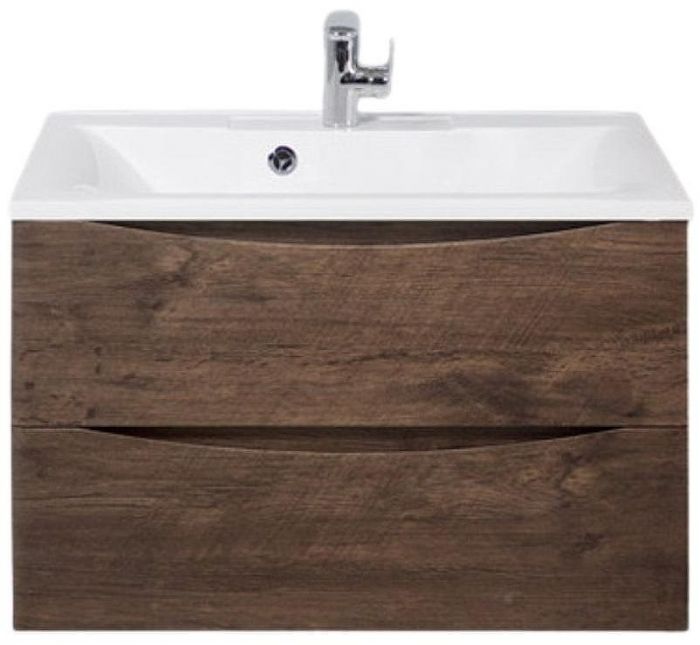 Тумба под раковину BelBagno Marino 75 MARINO-750-2C-SO-RW-P подвесная Rovere Moro