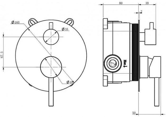 Душевая система Milacio Ultra MCU.150.SS Нержавеющая сталь