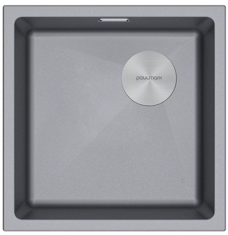 Кухонная мойка Paulmark Lumi 45 UNI-Skew LU45SK-GRM Серый металлик
