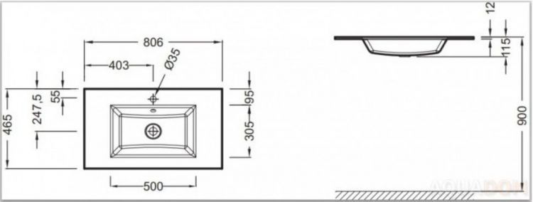 Раковина Jacob Delafon Vox EB2104-DD4 Раковина Jacob Delafon Vox EB2104-DD4
