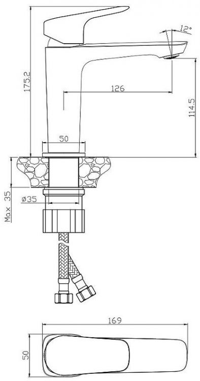 Смеситель для раковины WesnaArt Astra AST19-210 Хром Смеситель для раковины WesnaArt Astra AST19-210 Хром