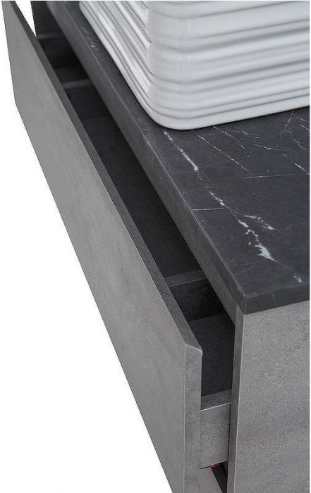Тумба под раковину BelBagno Kraft 80 KRAFT-800-2C-SO-CG подвесная Cemento Grigio