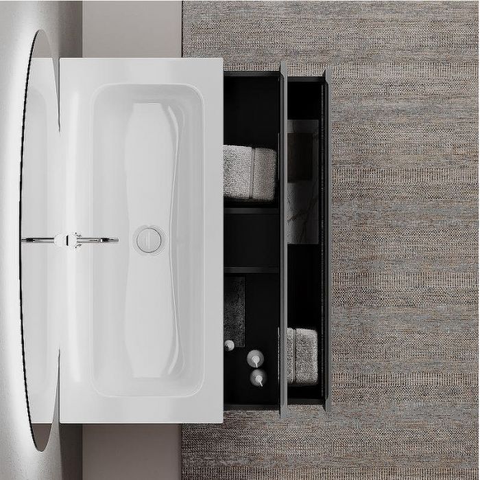Тумба под раковину Sancos Folk 120 FL120ES подвесная Ergraut soft