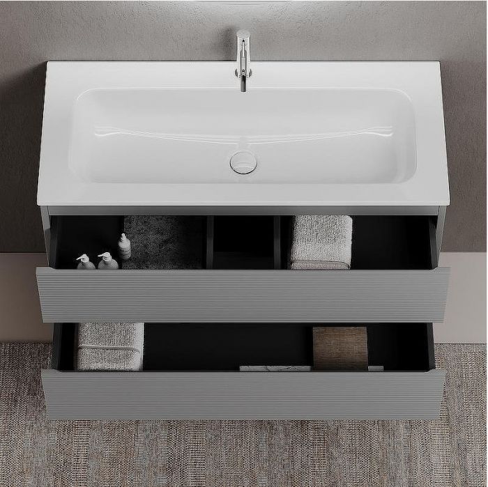 Тумба под раковину Sancos Folk 120 FL120ES подвесная Ergraut soft