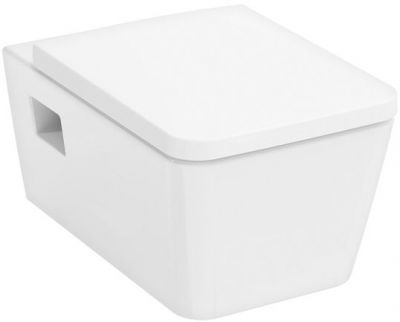 Hansgrohe комплект: EluPura Original Q Унитаз подвесной 540x360, сиденье с микролифтом, безободковый, цвет: белый