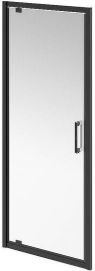 Душевая дверь Kerama Marazzi Vetro 80 VE.80.PD.BLK.M профиль Черный матовый стекло прозрачное