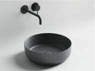 Умывальник CERAMICANOVA Element чаша накладная круглая 390 мм (цвет Темный Антрацит Матовый) CN6022MDH