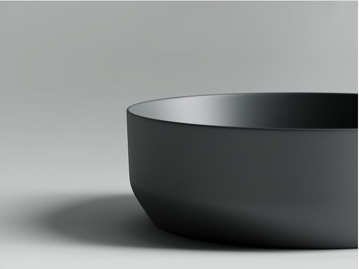 Умывальник CERAMICANOVA Element чаша накладная круглая 390 мм (цвет Темный Антрацит Матовый) CN6022MDH Умывальник CERAMICANOVA Element чаша накладная круглая 390 мм (цвет Темный Антрацит Матовый) CN6022MDH
