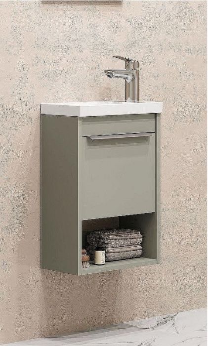 Тумба под раковину Aquaton Хоуп 40 1A287101HP9D0 подвесная Хаки