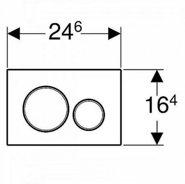 Клавиша смыва Geberit Sigma 20 NEW 115.882.JT.1 Белая