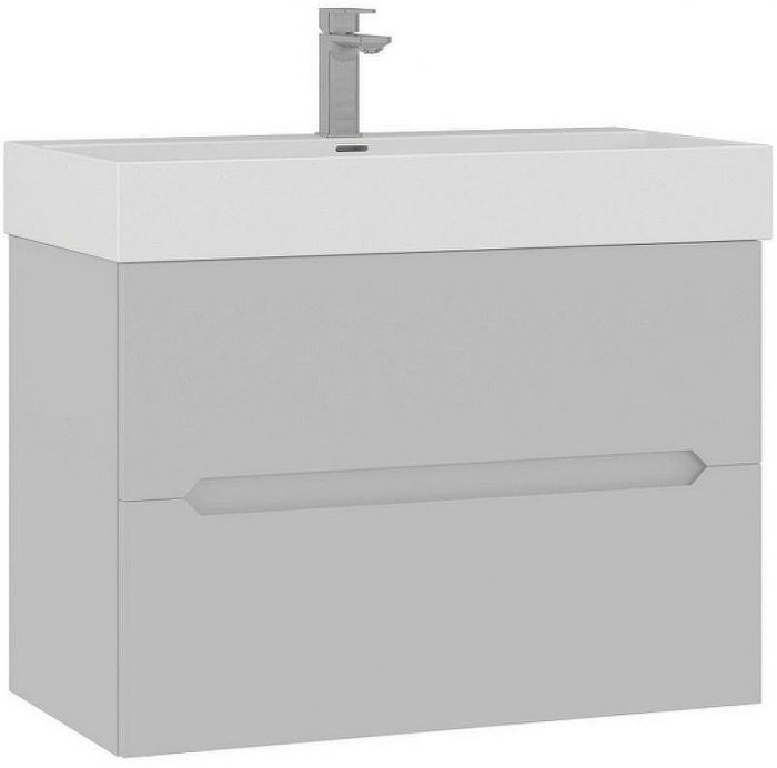 Тумба с раковиной Orka Malta 80 5001474 подвесная Кашемировая матовая