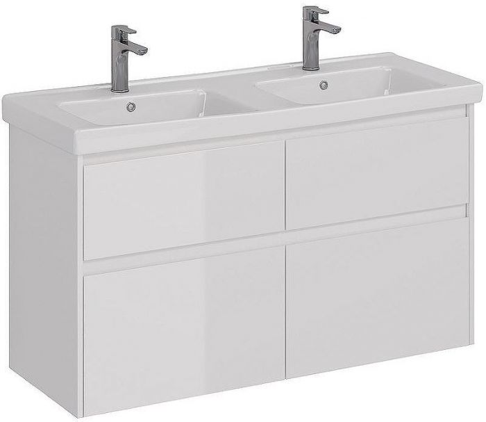 Тумба под раковину Lemark Combi 125 LM03C125T подвесная Белый глянец
