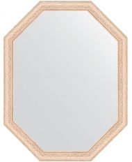 Зеркало Evoform Octagon 70х90 BY 7077 в багетной раме - Беленый дуб 57