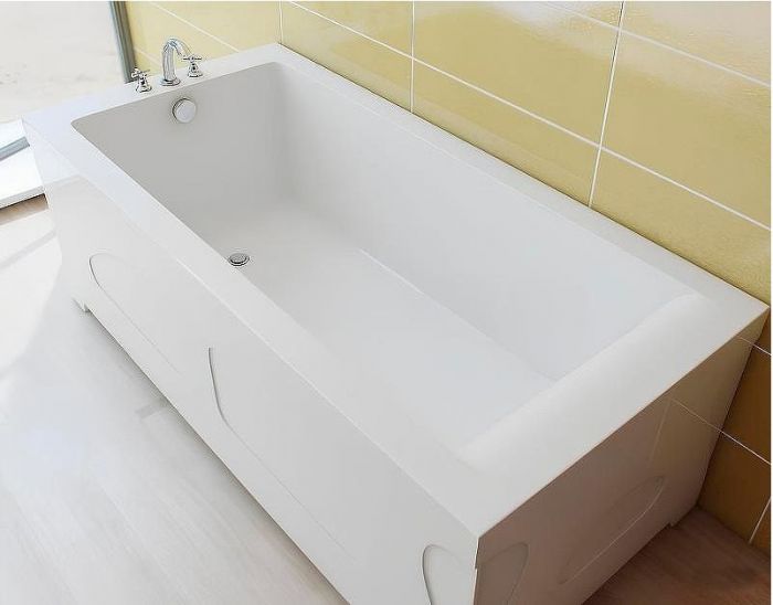 Ванна из искусственного камня Aquanet Bright Stone 180x70 AQ-00338574 без гидромассажа