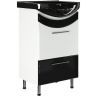 Тумба под раковину Mixline Радуга 52 522467 Белая Черная