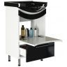 Тумба под раковину Mixline Радуга 52 522467 Белая Черная