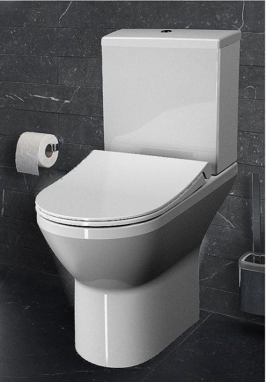 Унитаз компакт Vitra Integra Round Open-Back 9833B003-7206 с бачком и сиденьем Микролифт