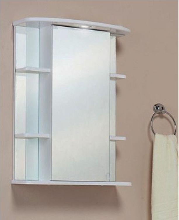 Зеркальный шкаф Onika Глория 60.01 L 206007 с подсветкой Белый